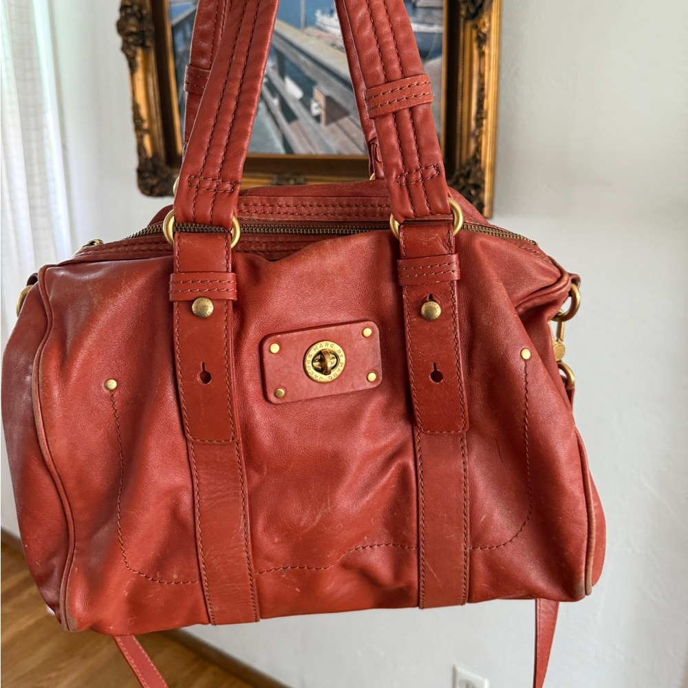 Marc by Marc Jacobs burnt orange leather purse